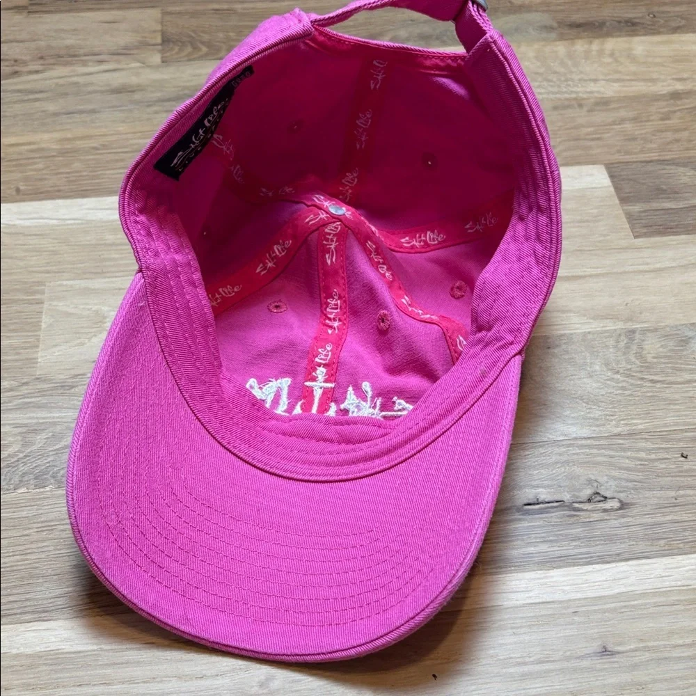 Salt Life Live Salty Fuchsia Baseball Cap Women’s OS - Picture 6 of 8